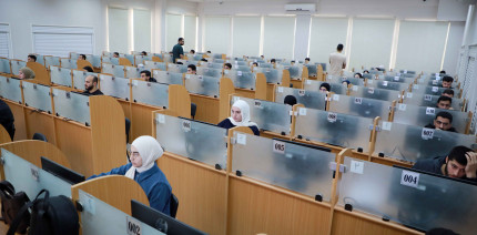 طلبة السنة السادسة في كلية الطب بالجامعة العربية الامريكية يتقدمون لامتحان المجلس الوطني الأمريكي للتقييم الطبي NBME